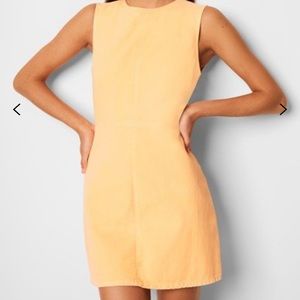 French Connection Sekai neon denim dress